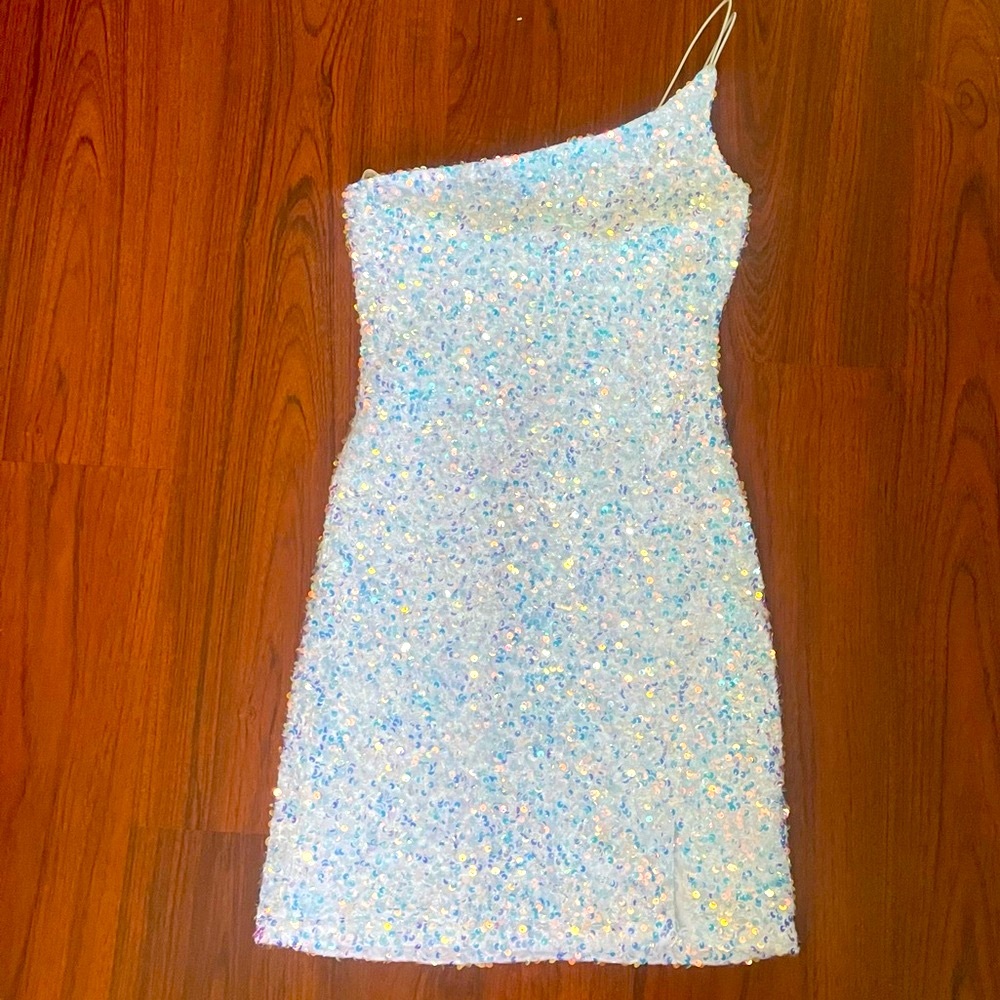 One-Shoulder Sequin Dress
